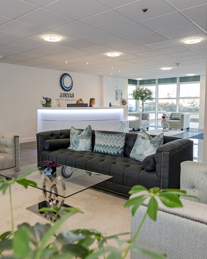 Business lounge at Nimrod Way serviced offices in Ferndown by Arena Offices