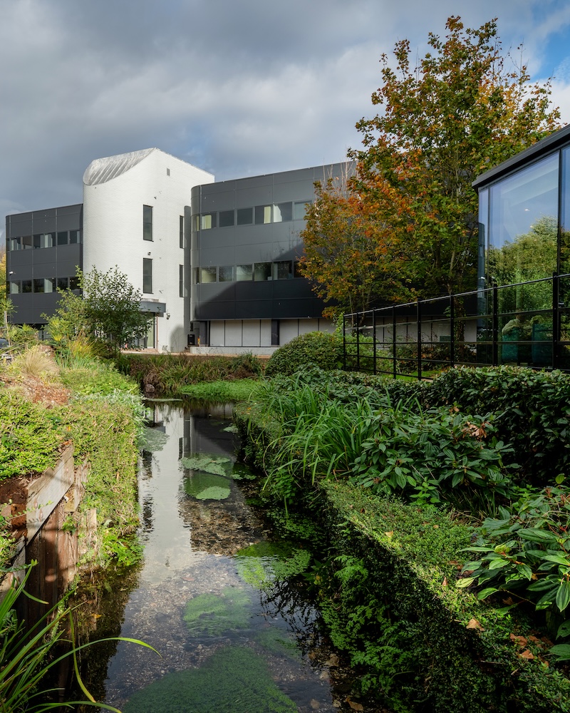 Exterior front of Langstone Gate serviced offices in Havant by Arena Offices