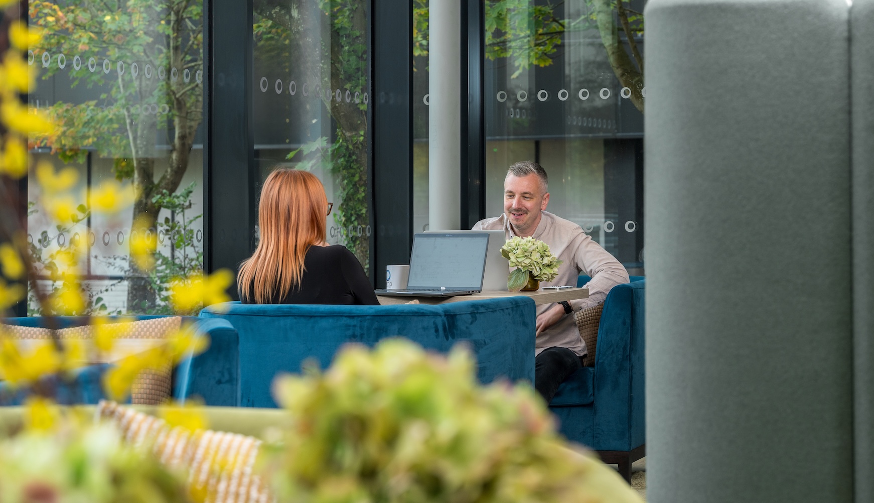 Private work pods at Langstone Gate serviced offices in Havant by Arena Offices