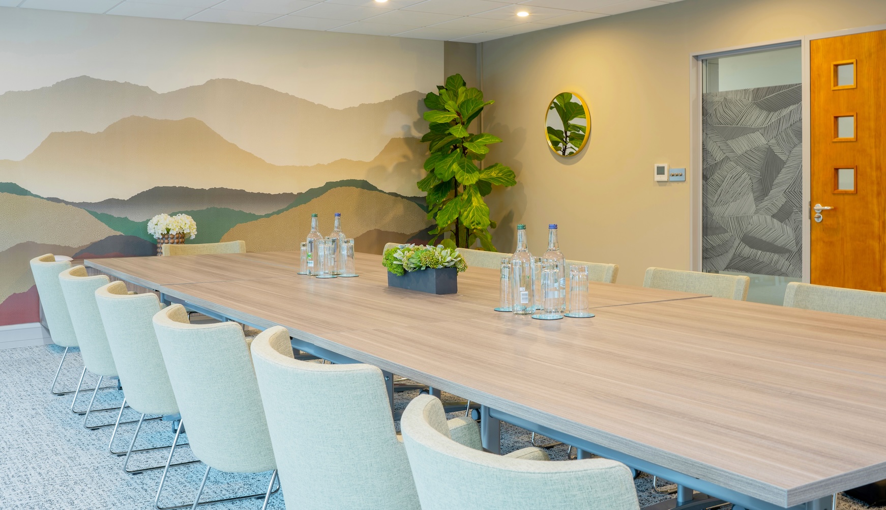 Boardroom at Holyrood serviced offices in Poole by Arena Offices