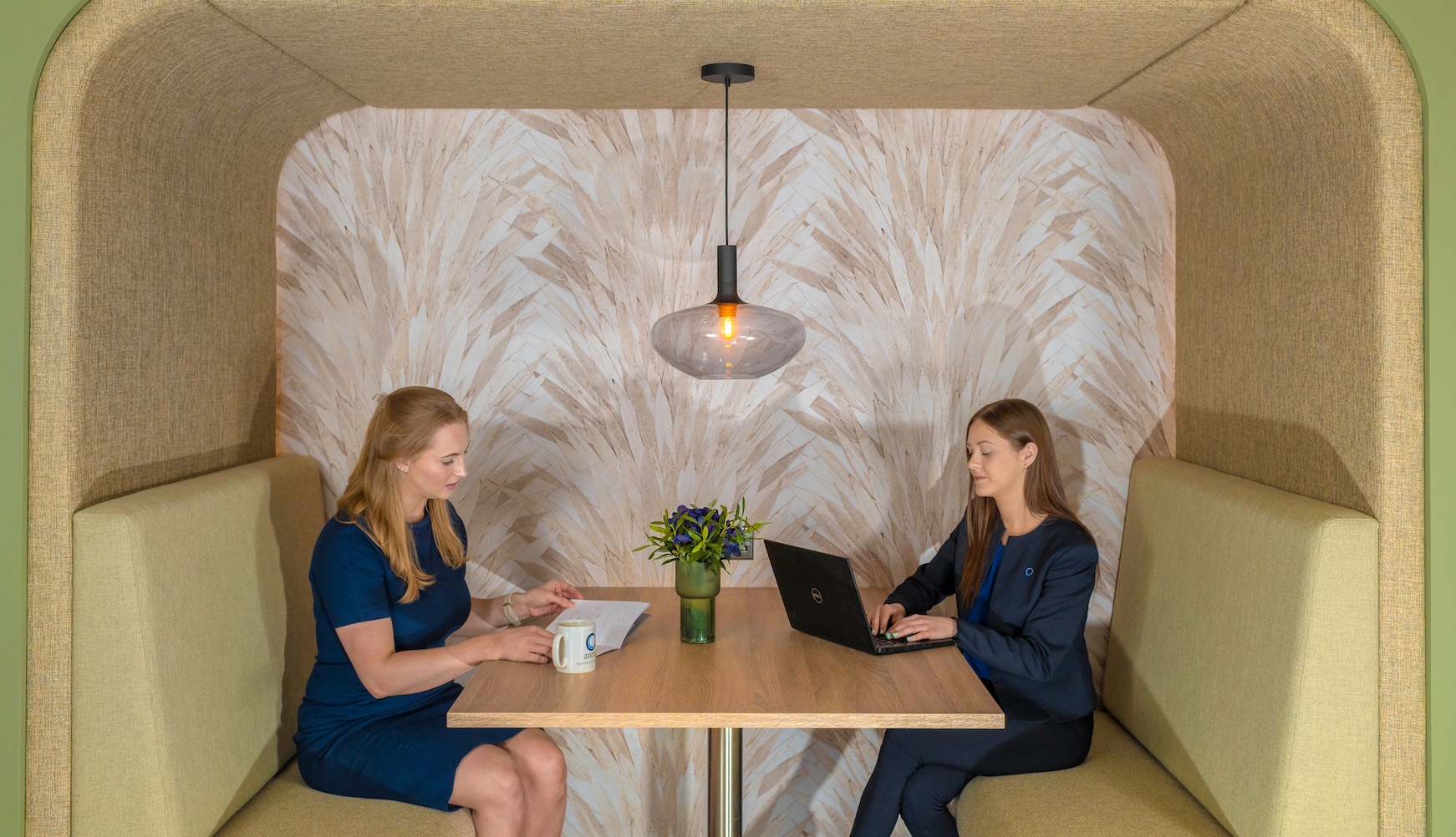 Private work pods at Berkshire Place serviced offices in Reading by Arena Offices