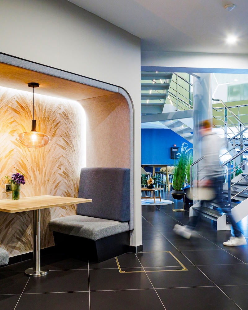 Private work pods at Berkshire Place serviced offices in Reading by Arena Offices